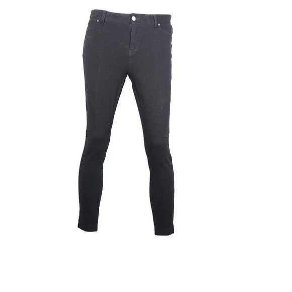Club Monaco Women's Size US8 Black Cigarette Pant Cropped Slim Knit Trouser $198 - Picture 5 of 5